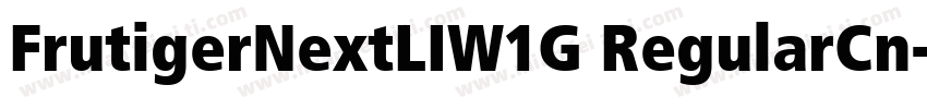 FrutigerNextLIW1G RegularCn字体转换